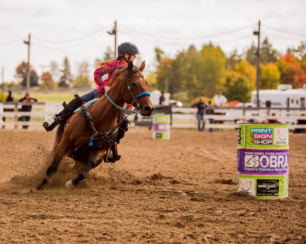 Faith riding horse