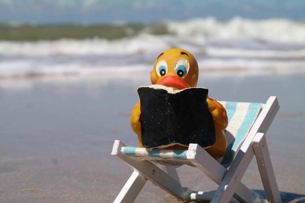 read, duck, book